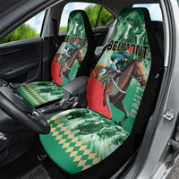 Belmont Horse Racing Car Seat Cover Run for the Carnations