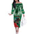 Personalized Belmont Horse Racing Family Matching Off The Shoulder Long Sleeve Dress and Hawaiian Shirt Run for the Carnations