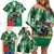 Personalized Belmont Horse Racing Family Matching Off Shoulder Short Dress and Hawaiian Shirt Run for the Carnations