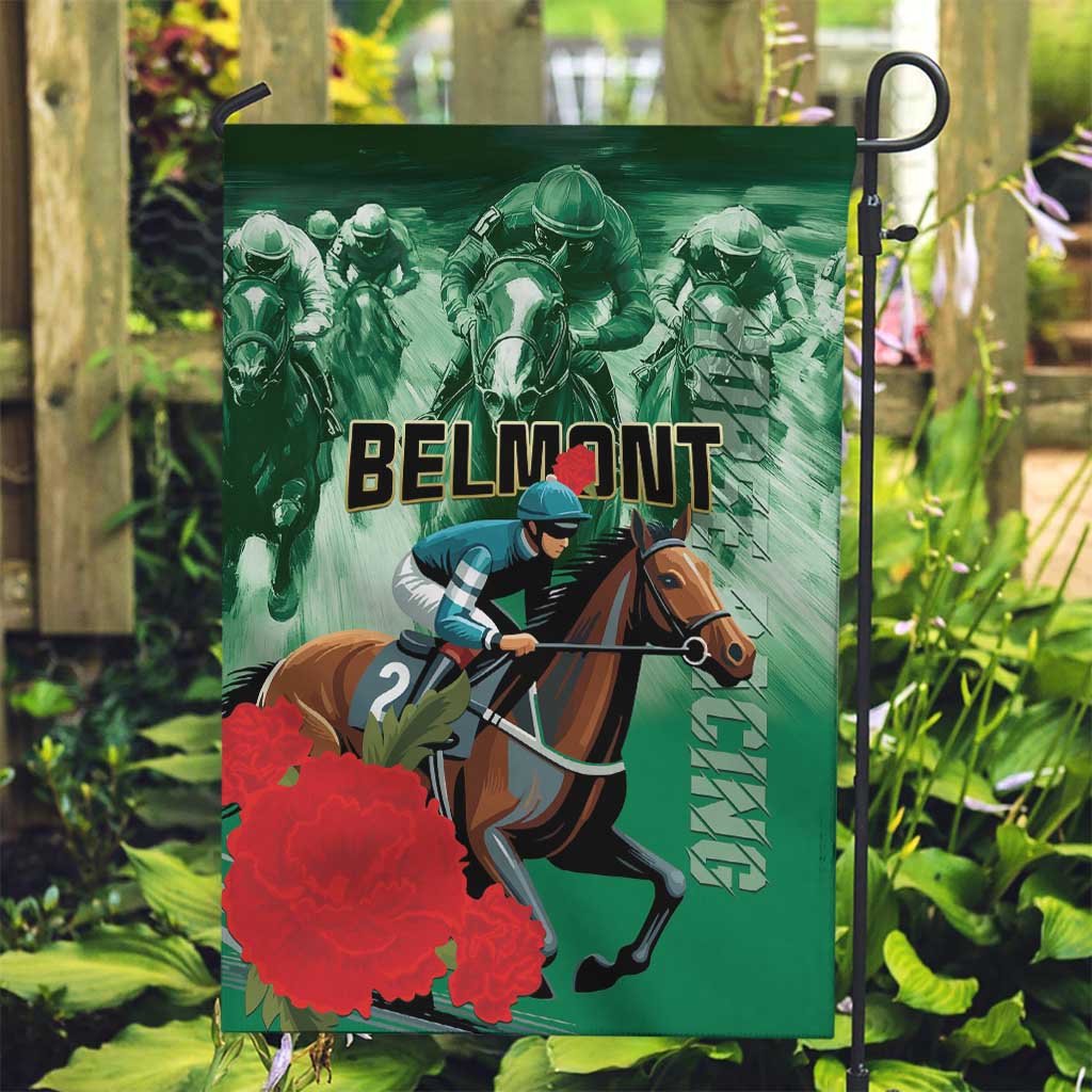 Belmont Horse Racing Garden Flag Run for the Carnations