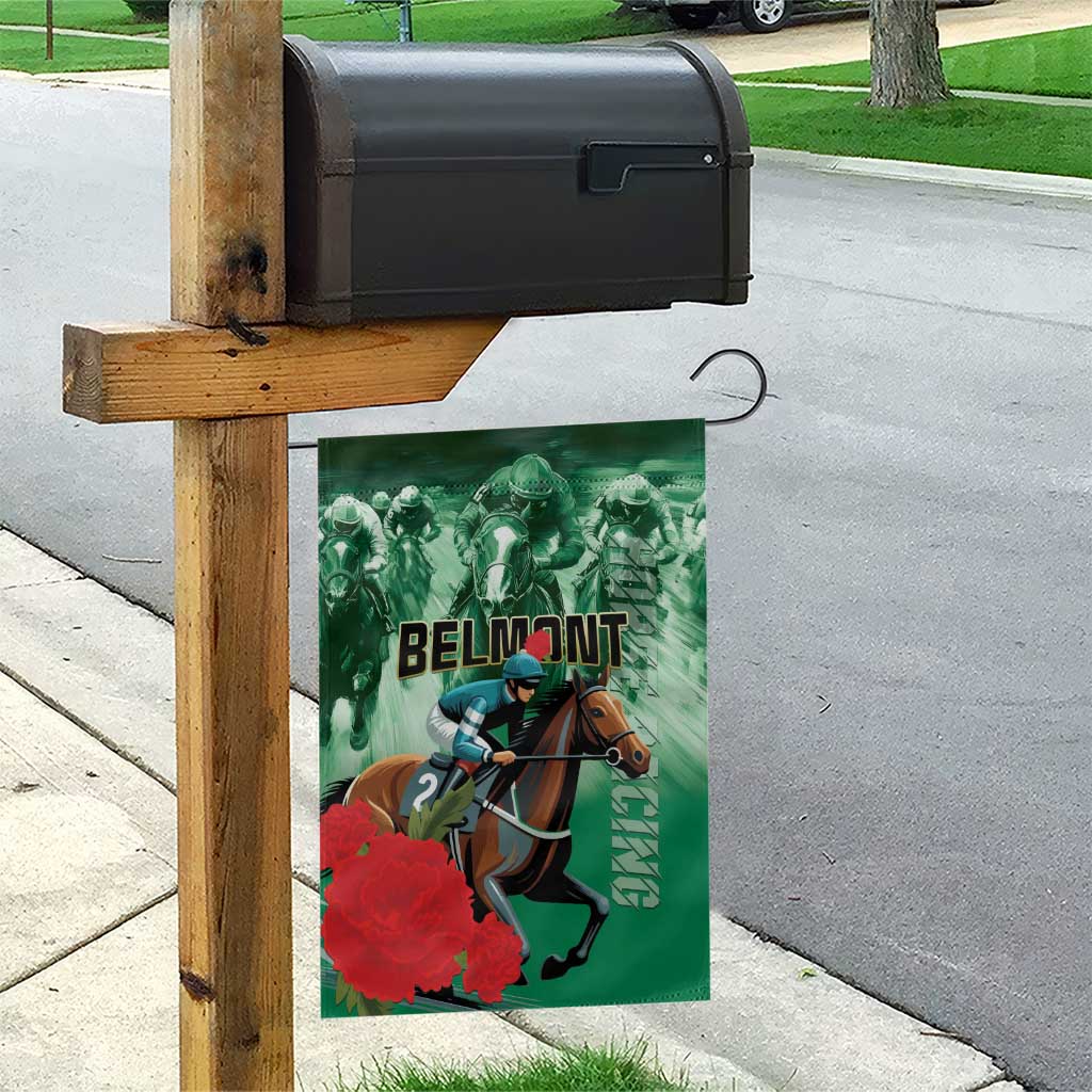 Belmont Horse Racing Garden Flag Run for the Carnations