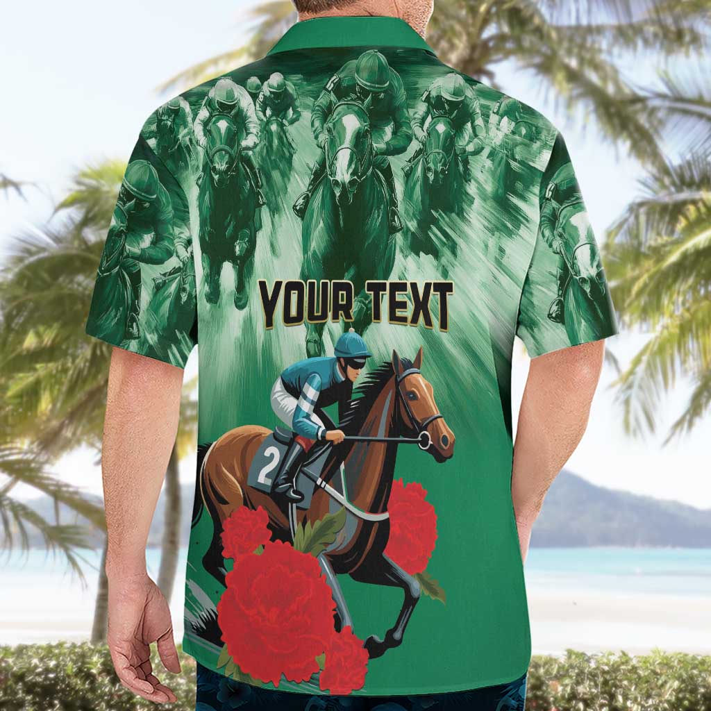 Personalized Belmont Horse Racing Hawaiian Shirt Run for the Carnations