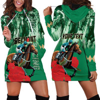 Personalized Belmont Horse Racing Hoodie Dress Run for the Carnations