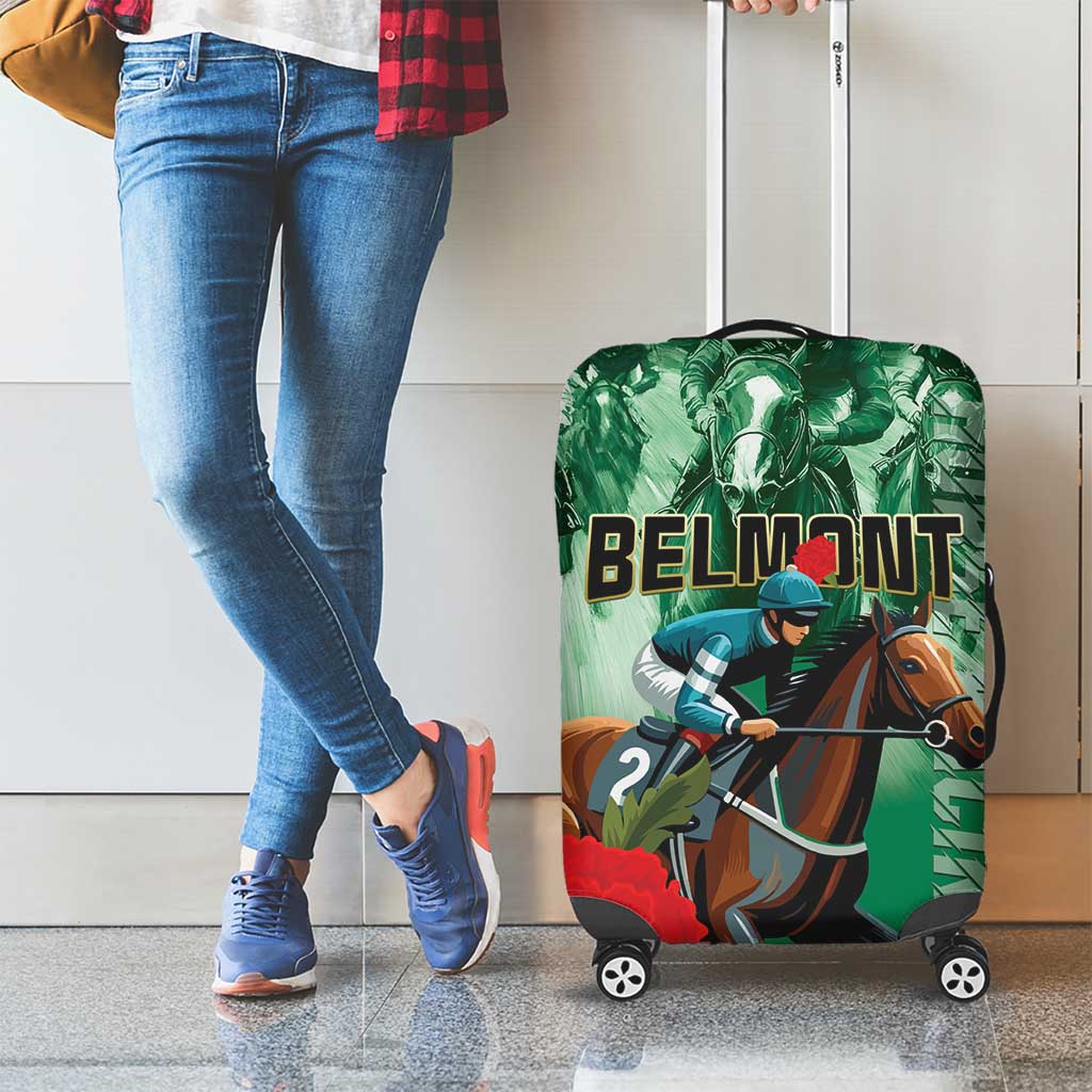 Belmont Horse Racing Luggage Cover Run for the Carnations