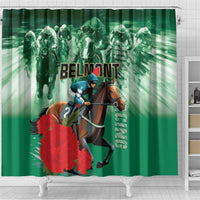 Belmont Horse Racing Shower Curtain Run for the Carnations