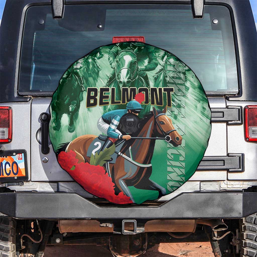 Belmont Horse Racing Spare Tire Cover Run for the Carnations
