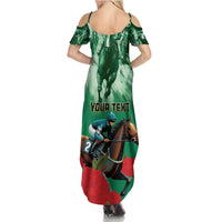 Personalized Belmont Horse Racing Summer Maxi Dress Run for the Carnations
