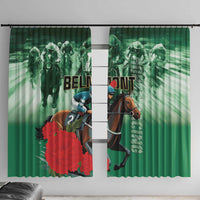 Belmont Horse Racing Window Curtain Run for the Carnations