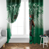 Belmont Horse Racing Window Curtain Run for the Carnations