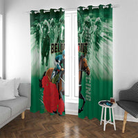 Belmont Horse Racing Window Curtain Run for the Carnations