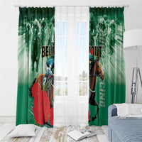 Belmont Horse Racing Window Curtain Run for the Carnations