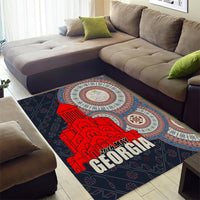 Georgia Independence Day Area Rug Holy Trinity Cathedral of Tbilisi - Wonder Print Shop