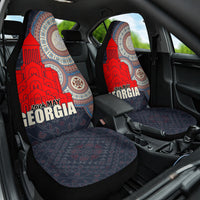 Georgia Independence Day Car Seat Cover Holy Trinity Cathedral of Tbilisi - Wonder Print Shop