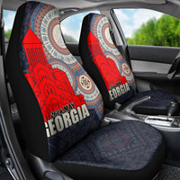 Georgia Independence Day Car Seat Cover Holy Trinity Cathedral of Tbilisi - Wonder Print Shop