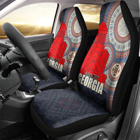Georgia Independence Day Car Seat Cover Holy Trinity Cathedral of Tbilisi - Wonder Print Shop