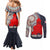 Georgia Independence Day Couples Matching Mermaid Dress and Long Sleeve Button Shirt Holy Trinity Cathedral of Tbilisi