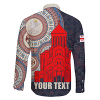 Georgia Independence Day Family Matching Puletasi and Hawaiian Shirt Holy Trinity Cathedral of Tbilisi - Wonder Print Shop