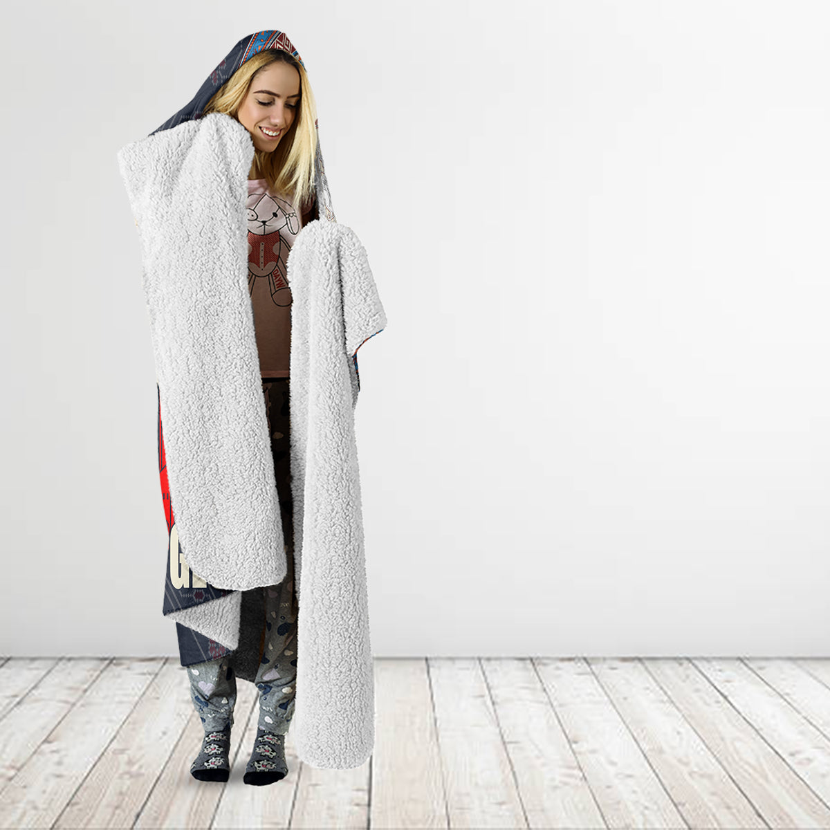 Georgia Independence Day Hooded Blanket Holy Trinity Cathedral of Tbilisi