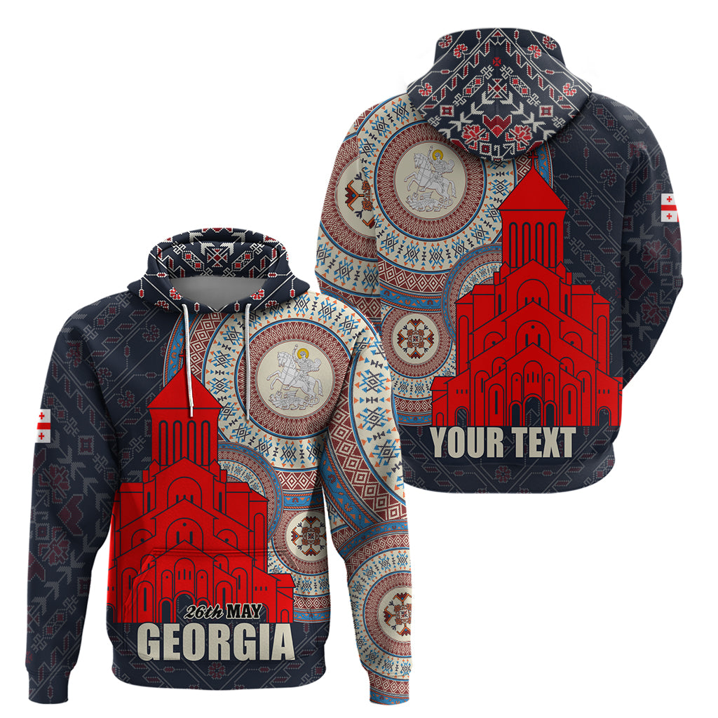 Georgia Independence Day Hoodie Holy Trinity Cathedral of Tbilisi - Wonder Print Shop