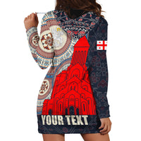 Georgia Independence Day Hoodie Dress Holy Trinity Cathedral of Tbilisi - Wonder Print Shop