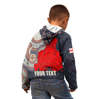 Georgia Independence Day Kid Hoodie Holy Trinity Cathedral of Tbilisi - Wonder Print Shop