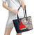 Georgia Independence Day Leather Tote Bag Holy Trinity Cathedral of Tbilisi - Wonder Print Shop