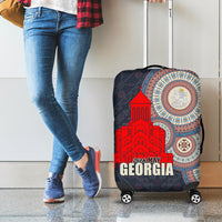Georgia Independence Day Luggage Cover Holy Trinity Cathedral of Tbilisi - Wonder Print Shop