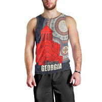 Georgia Independence Day Men Tank Top Holy Trinity Cathedral of Tbilisi - Wonder Print Shop