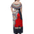 Georgia Independence Day Off Shoulder Maxi Dress Holy Trinity Cathedral of Tbilisi - Wonder Print Shop