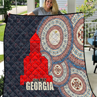 Georgia Independence Day Quilt Holy Trinity Cathedral of Tbilisi - Wonder Print Shop