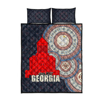 Georgia Independence Day Quilt Bed Set Holy Trinity Cathedral of Tbilisi - Wonder Print Shop