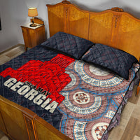 Georgia Independence Day Quilt Bed Set Holy Trinity Cathedral of Tbilisi - Wonder Print Shop
