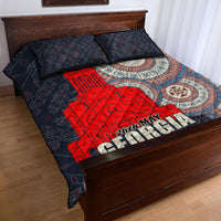 Georgia Independence Day Quilt Bed Set Holy Trinity Cathedral of Tbilisi - Wonder Print Shop