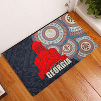 Georgia Independence Day Rubber Doormat Holy Trinity Cathedral of Tbilisi - Wonder Print Shop