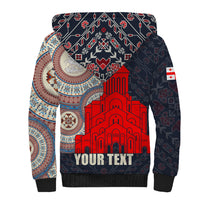 Georgia Independence Day Sherpa Hoodie Holy Trinity Cathedral of Tbilisi - Wonder Print Shop