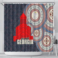 Georgia Independence Day Shower Curtain Holy Trinity Cathedral of Tbilisi