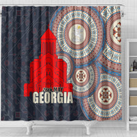 Georgia Independence Day Shower Curtain Holy Trinity Cathedral of Tbilisi
