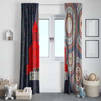 Georgia Independence Day Window Curtain Holy Trinity Cathedral of Tbilisi - Wonder Print Shop