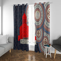 Georgia Independence Day Window Curtain Holy Trinity Cathedral of Tbilisi - Wonder Print Shop