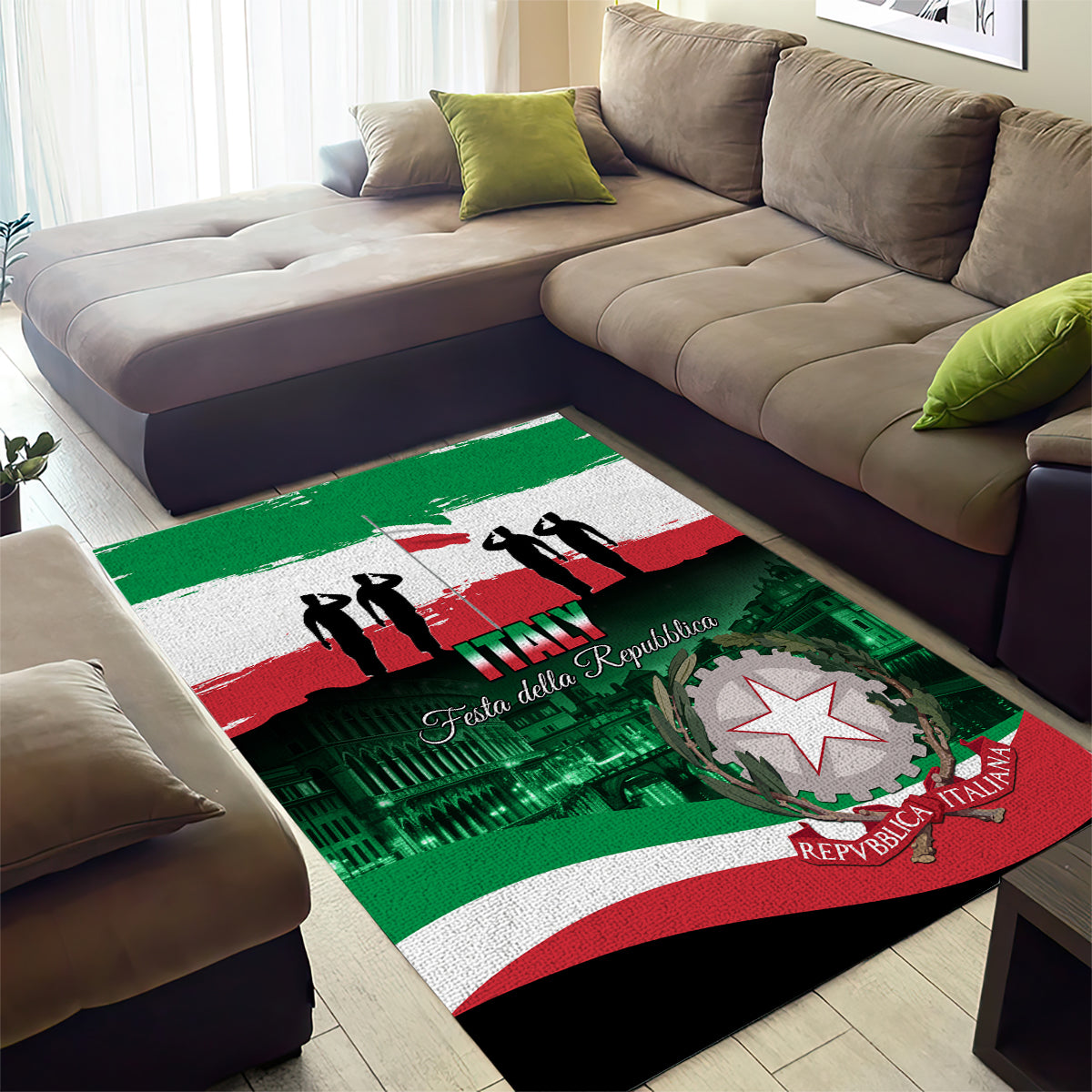Italy Republic Day Area Rug Festa della Repubblica - Wonder Print Shop