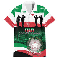 Italy Republic Day Family Matching Long Sleeve Bodycon Dress and Hawaiian Shirt Festa della Repubblica - Wonder Print Shop
