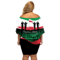 Italy Republic Day Family Matching Off Shoulder Short Dress and Hawaiian Shirt Festa della Repubblica - Wonder Print Shop