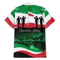 Italy Republic Day Family Matching Short Sleeve Bodycon Dress and Hawaiian Shirt Festa della Repubblica - Wonder Print Shop
