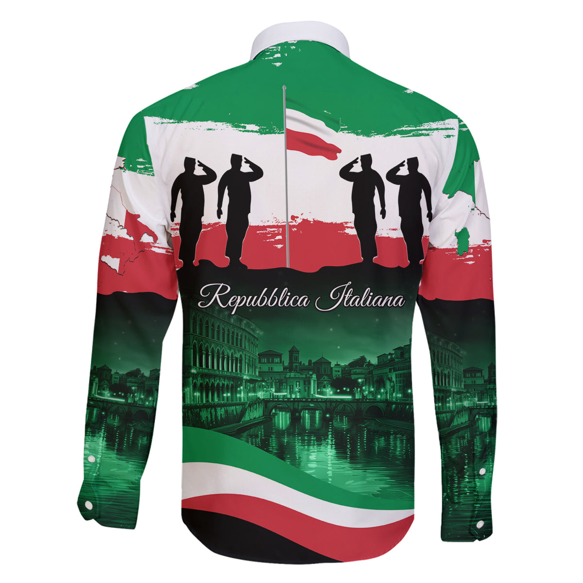 Italy Republic Day Family Matching Tank Maxi Dress and Hawaiian Shirt Festa della Repubblica - Wonder Print Shop