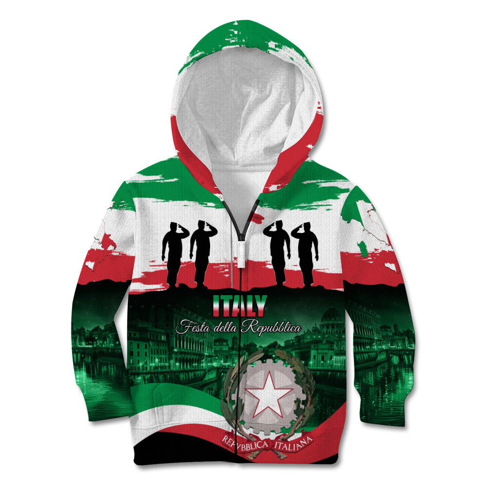 Italy Republic Day Kid Hoodie Festa della Repubblica - Wonder Print Shop
