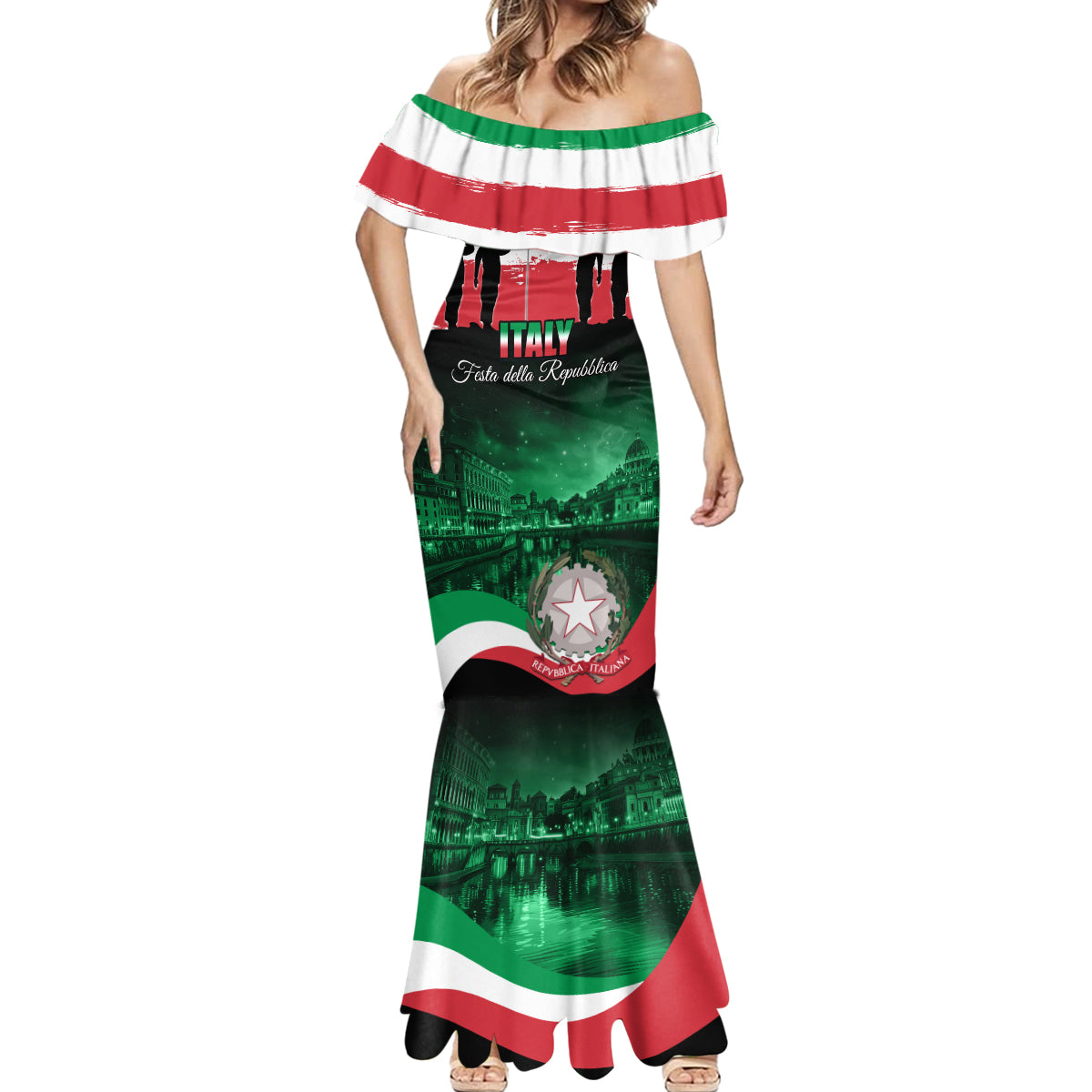 Italy Republic Day Mermaid Dress Festa della Repubblica - Wonder Print Shop
