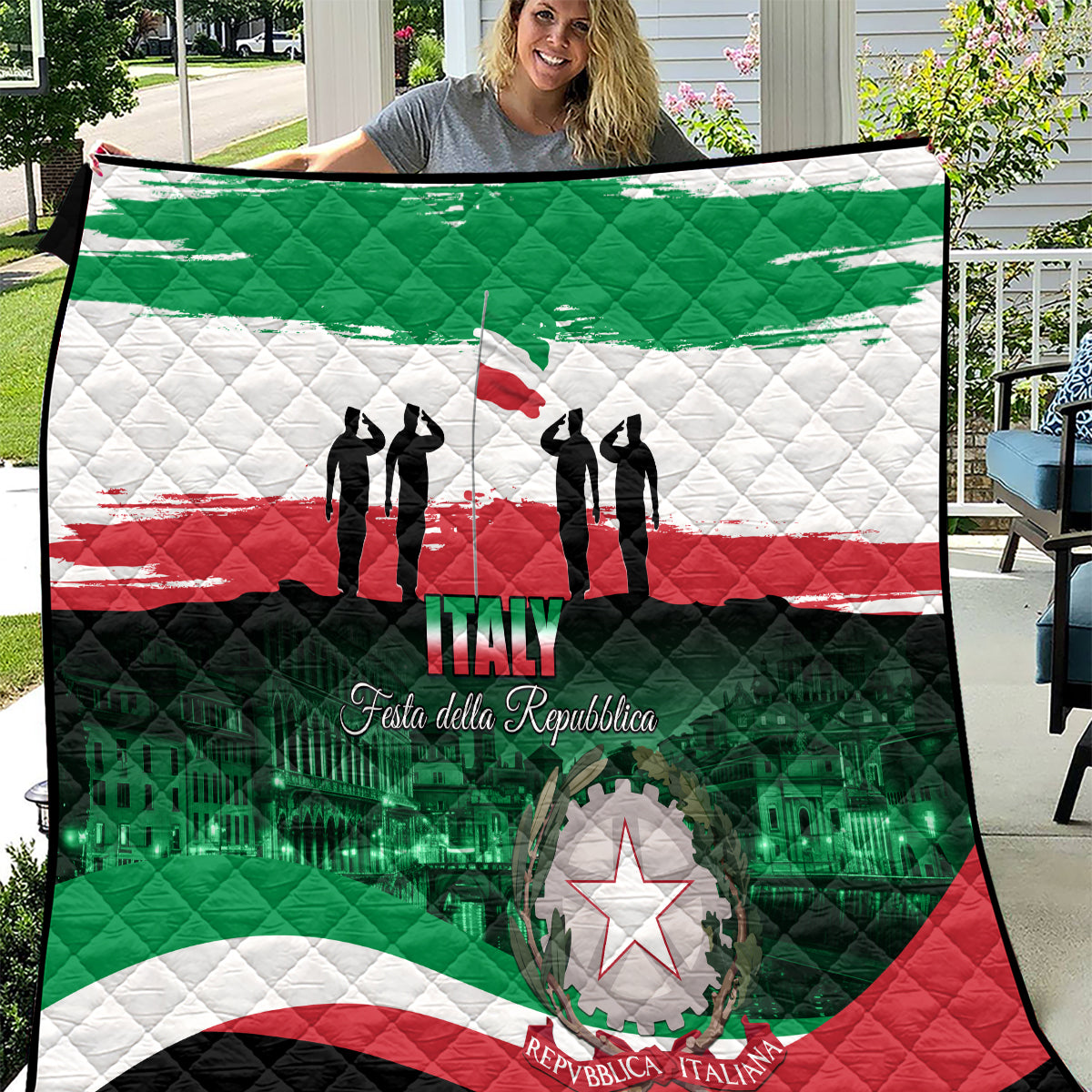 Italy Republic Day Quilt Festa della Repubblica - Wonder Print Shop