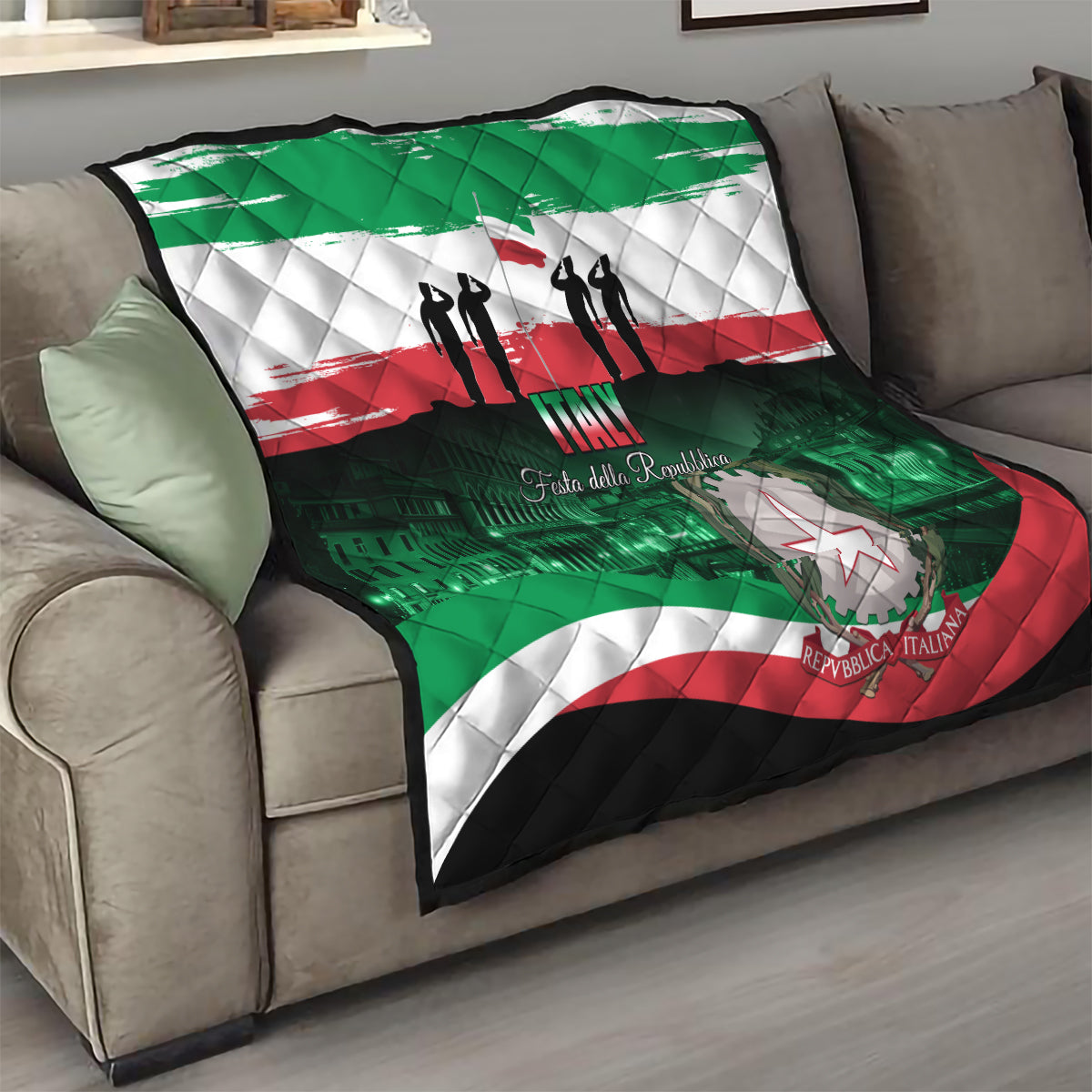 Italy Republic Day Quilt Festa della Repubblica - Wonder Print Shop