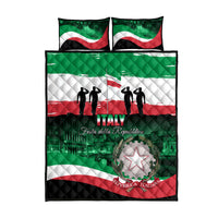 Italy Republic Day Quilt Bed Set Festa della Repubblica - Wonder Print Shop