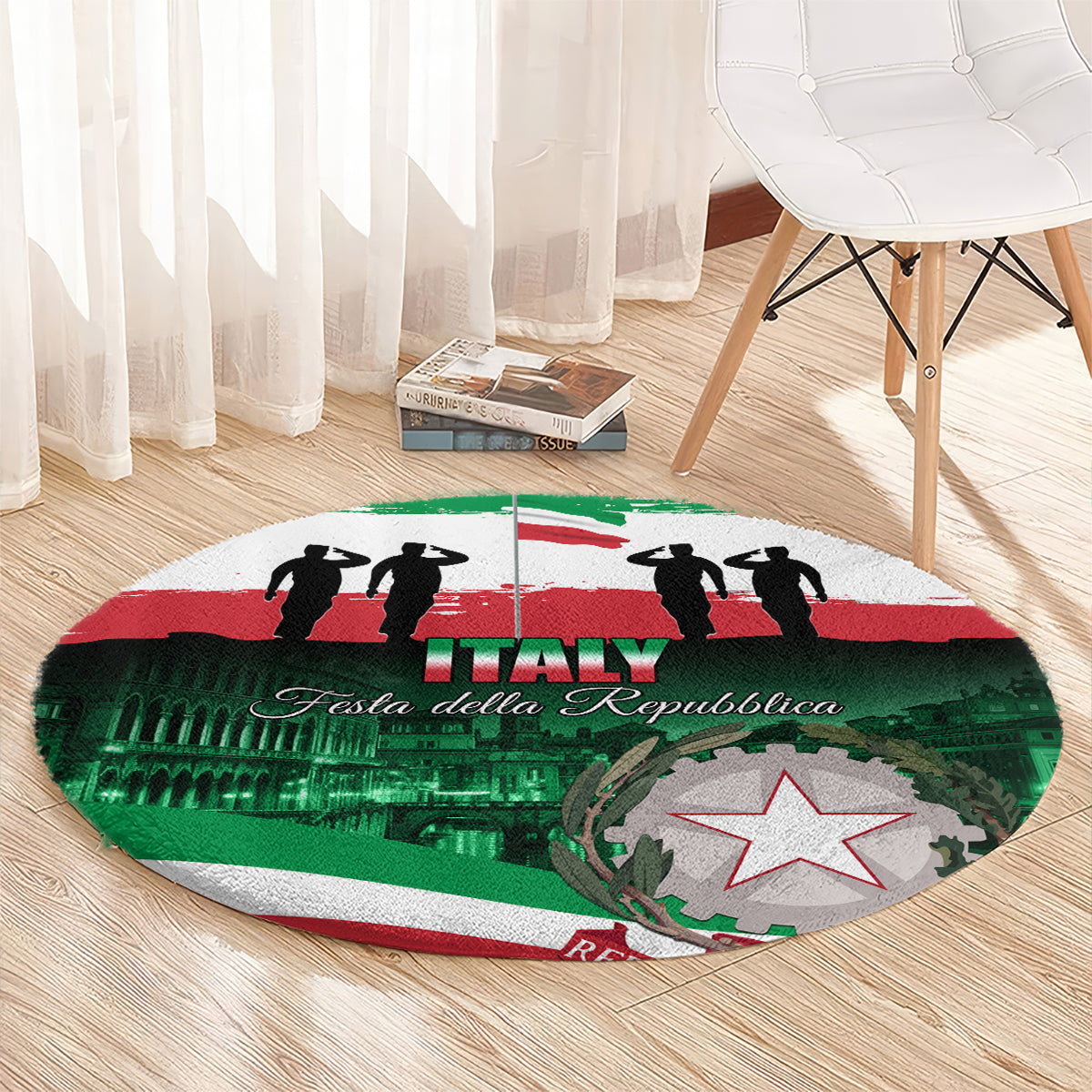 Italy Republic Day Round Carpet Festa della Repubblica